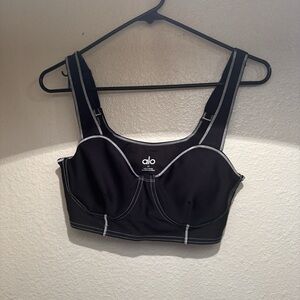 ALO Yoga Black and White Sports Bra